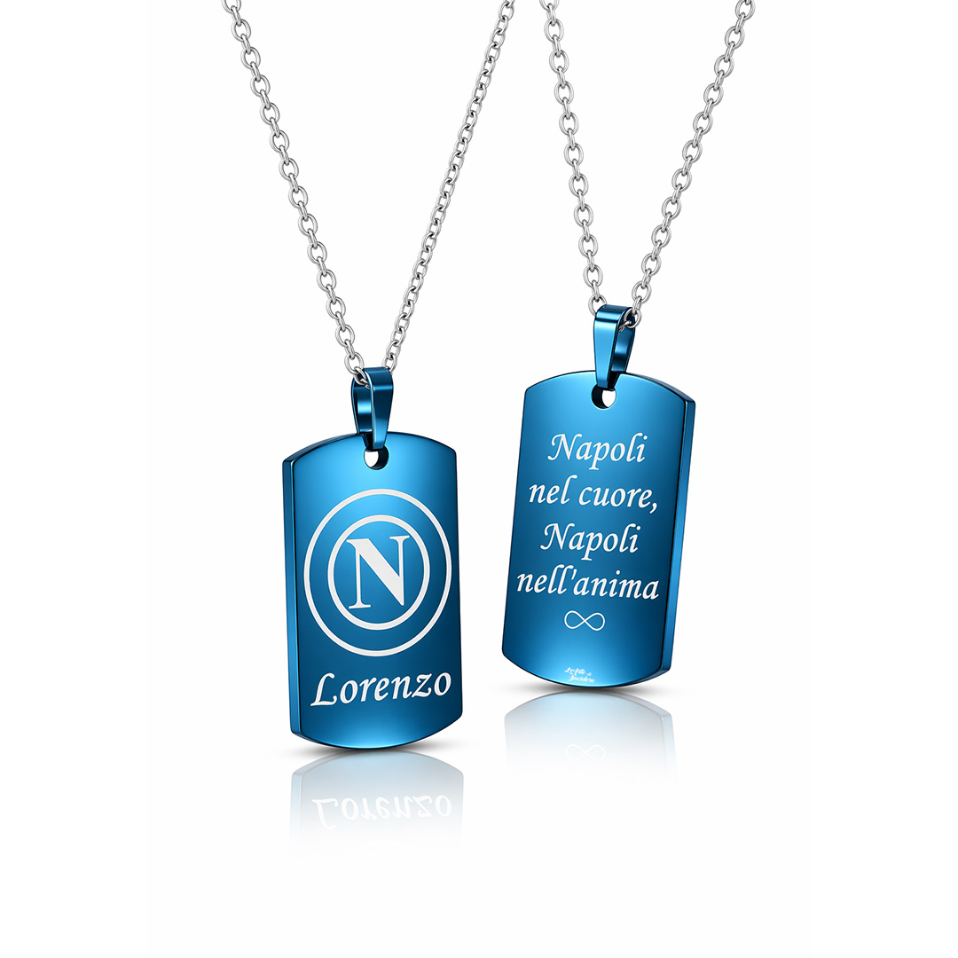 Collana Napoli Personalizzata con Dedica incisa