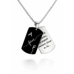 Collana Uomo con Piastrina Doppia Incisione Personalizzata