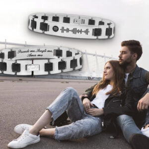 Bracciale Spotify Personalizzato Uomo con Dedica