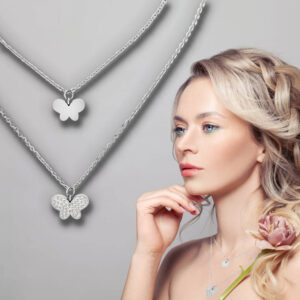 Collana Farfalla Personalizzata con Incisione