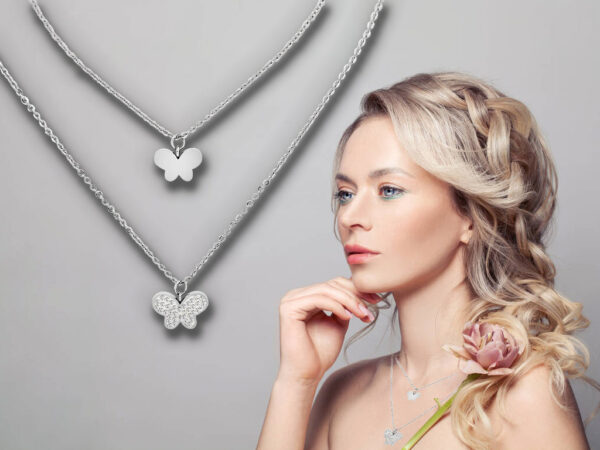 Collana Farfalla Personalizzata con Incisione
