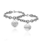Bracciale Madrina Battesimo Cuore Personalizzato con Incisione