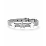 Bracciale Maglia Milano con Stelle Incisione Personalizzata