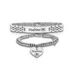 Bracciali Coppia Madrina e Padrino Battesimo Personalizzati