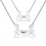 Collana Donna Famiglia con Incisione Personalizzata