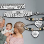 Bracciali coppia nonna e nonno Incisione personalizzata con dedica