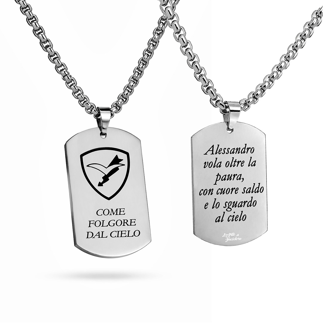 Collana Paracadutisti Folgore Piastrina Personalizzata