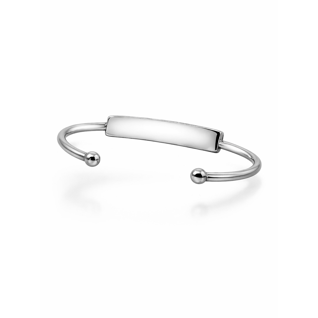 Bracciale Rigido Donna Aperto Incisione Personalizzata Retro