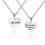Collana Donna con Incisione Cuore Personalizzato