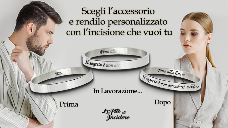 L'Arte di incidere accessori personalizzati