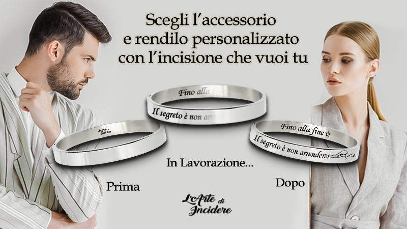 L'Arte di Incidere - Gioielli Personalizzati con Incisione per Uomo e Donna - Indelebili emozioni tutte da creare