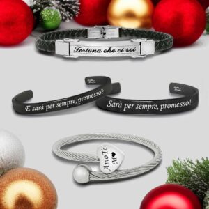 bracciali personalizzati acciaio incisione hero