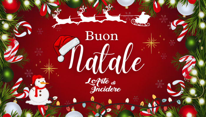 larte di incidere buon natale