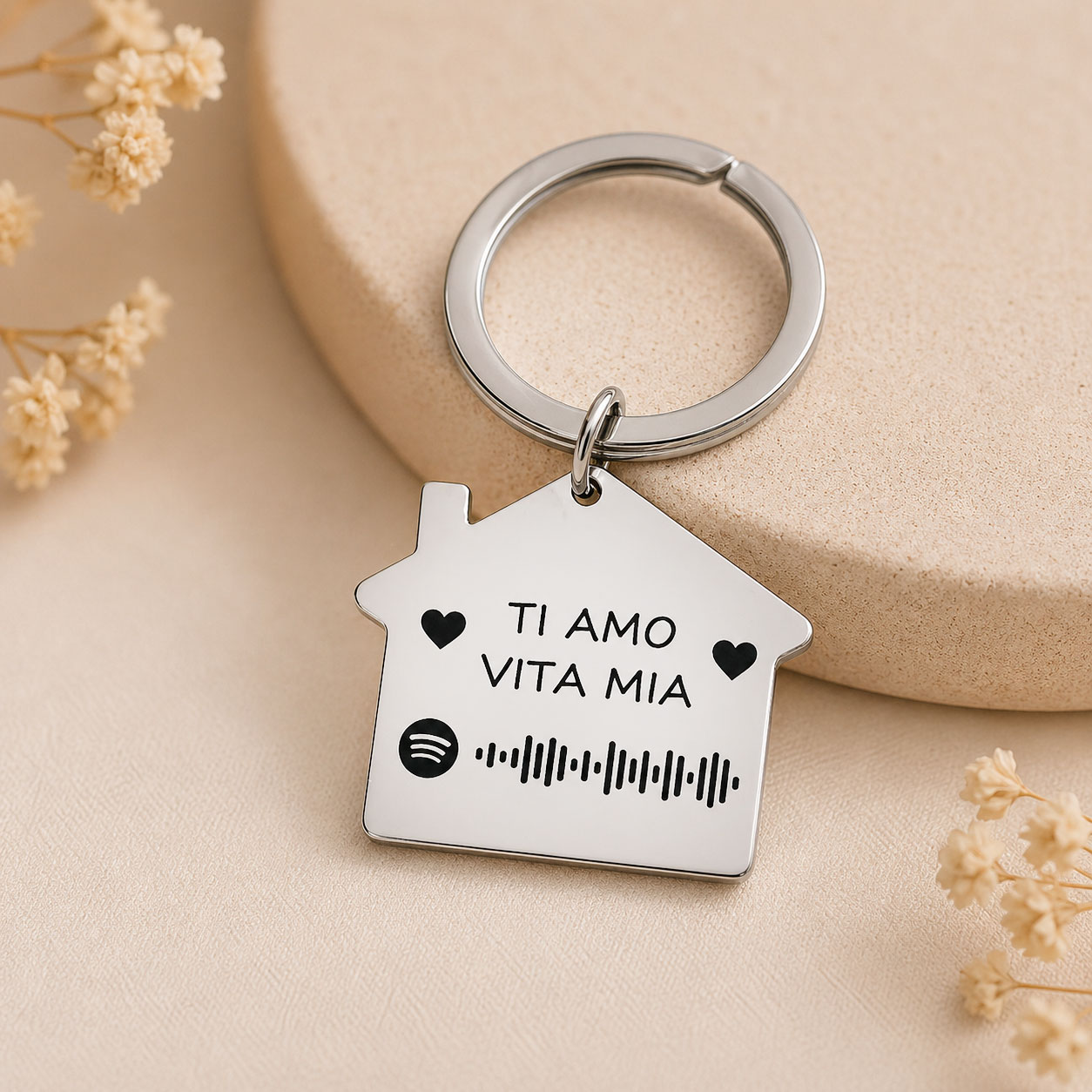 Portachiavi con Spotify Code personalizzato