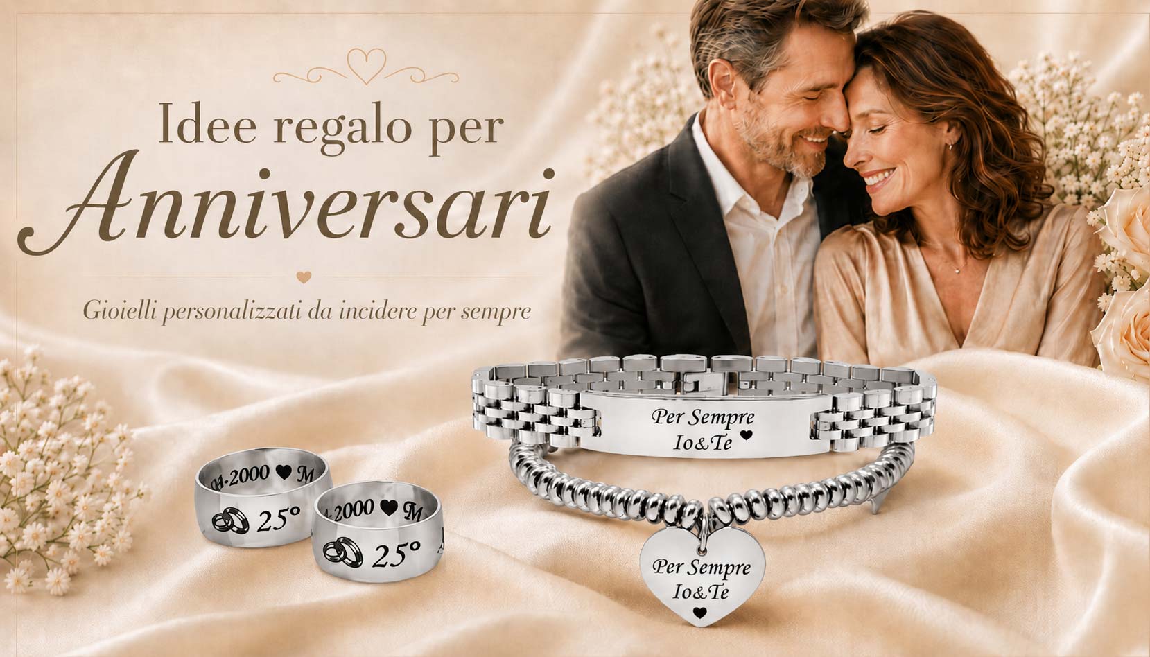 Idee regalo personalizzate per anniversari con gioielli incisi